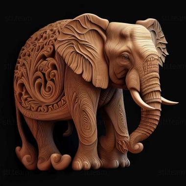 3D model Short   eared elephant jumper (STL)